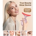 thumbnail image 4 of Masajeador de rostro y cuello ELISHINE, 7 colores, terapia de luz rosa, 4 of 8
