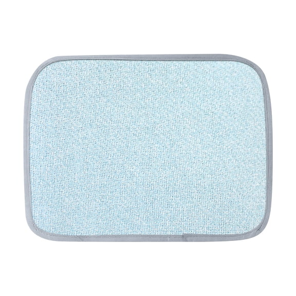 Woven Rattan Pet Cooling Mat Sky Blue 16 x 24 Inch Breathable Cool Summer Bed Pad for Dog Cat Rabbit Hamster Indoor Use
