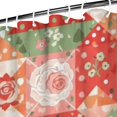 thumbnail image 3 of Pioneer Flower Floral Print Pattern Shower Curtain 84"x72", Bathroom Decorative Shower Curtain Set with 12 Hooks, Waterproof Washable, 3 of 6