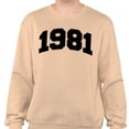 thumbnail image 2 of 1981 College Style Sweatshirt Unisex Small Sand, 2 of 5
