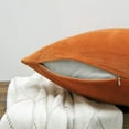 thumbnail image 3 of Home Soft Things Decorative Throw Pillow Covers, Soft Velvety Modern Double-Sided Designs, Pillow Inserts Not Included, Set of 4, 20x20 inch, Burnt Orange, 3 of 6