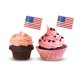 thumbnail image 2 of 100pcs American National Flag Cake Toppers Paper Cake Picks Cupcake Decor Party Supplies for Wedding Birthday Festival, 2 of 3
