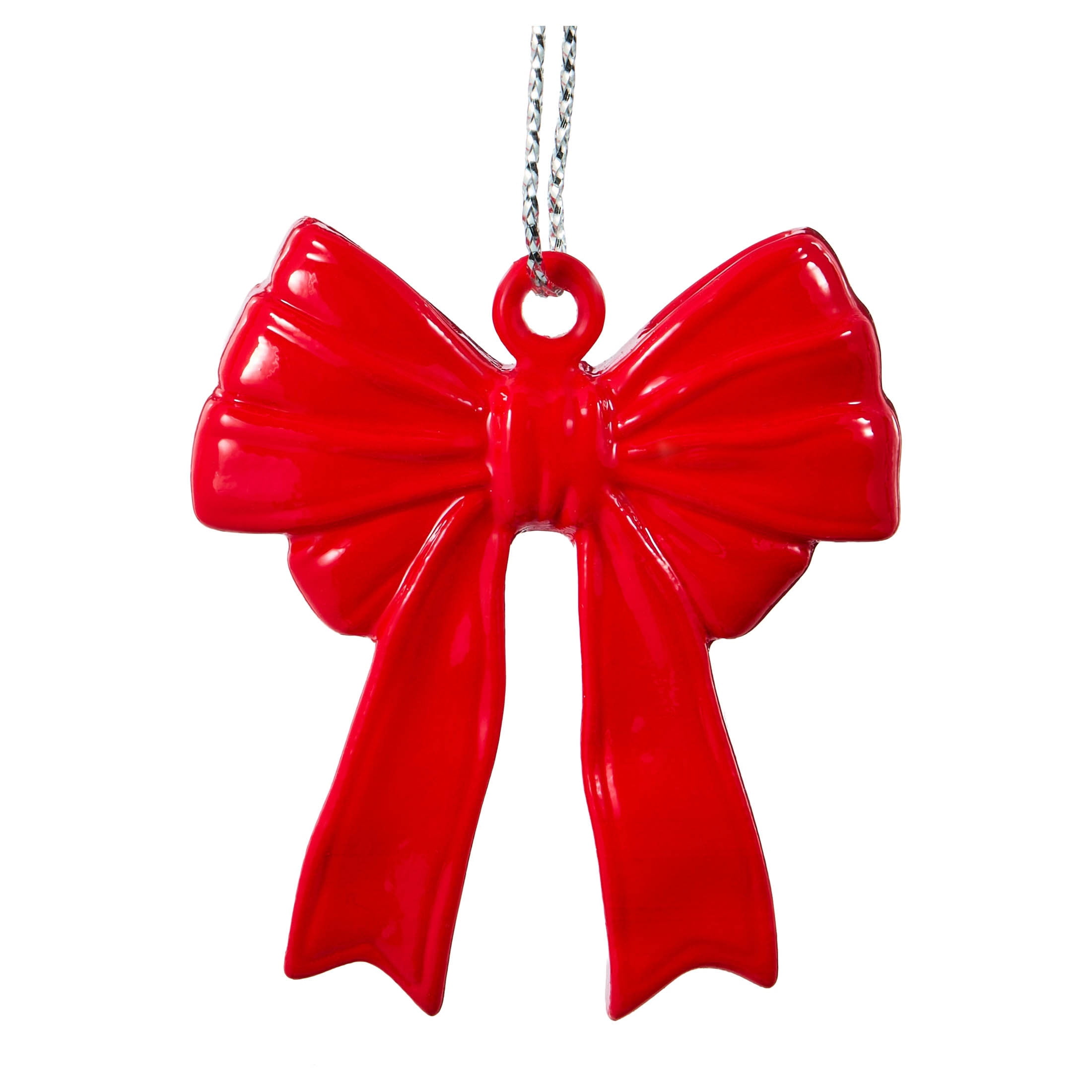 6-Count Red and Pink Bow Mini Christmas Ornaments, 1.5", by Holiday Time