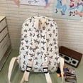 thumbnail image 4 of Bow Backpack For Women Aesthetic Nylon Rucksack Cute Kawaii Backpack Set With Bow Pattern, 4 of 6