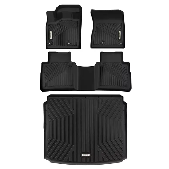 RVNI Floor Mats Trunk Cargo Liner for 2021 2023 2024 Nissan Rogue TPE All Weather Liners