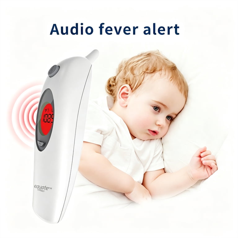 Equate Infrared Ear Thermometer, 3-Color Backlight photo 4