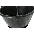 thumbnail image 3 of KOBA 6" Mini Hanging Basket with Saucer, Black, Qty. 5, 3 of 6