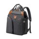 thumbnail image 1 of Mochila Para Pañales De Bebé, Bolsa Grande Para Cambiar Pañales, Para Acampar, Picnic Al Aire Libre, Color Gris Oscuro, 1 of 10