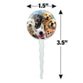 thumbnail image 6 of Dogs Selfie Lab Golden Retriever Dachshund Westie Pug Terrier Cupcake Picks Toppers Decoration Set of 6, 6 of 7