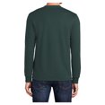 thumbnail image 2 of Mens Long Sleeve Core Blend Cotton/Polyester Tee Dark Green 2X-Large, 2 of 6