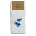 thumbnail image 5 of Serafina Home Summer Soft Absorbent Guest Bathroom Sea Turtle Hand Towels: Aqua Blue Turquoise Royal Blue Embroidery Design, 2 Piece, 5 of 5