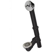 Avalon Stainless Bathtub Waste and Overflow Black Tubular 1-1/2 inch