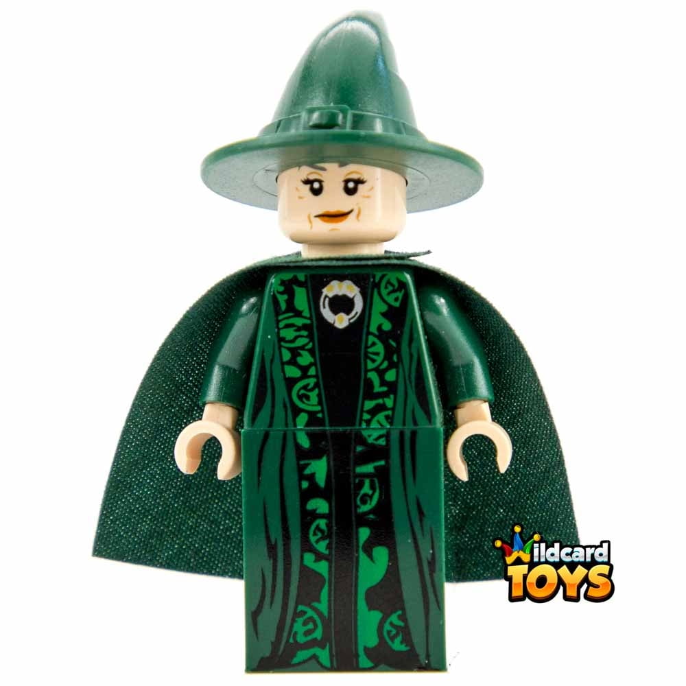 LEGO Minifigure Cloth Cape Dark Green Custom Fabric Robe Harry Potter Cloak