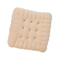 thumbnail image 1 of Cojines de asiento de felpa Kusrkot Beige, 1 of 8