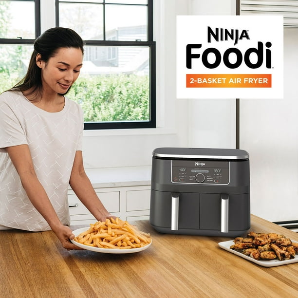 Ninja Foodi 6-in-1, 8 Quart 2-Basket Air Fryer with DualZone