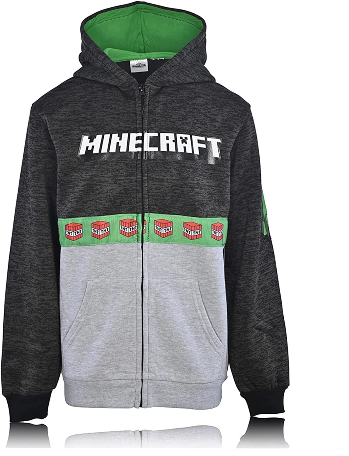 Minecraft Official Creeper Inside Boy's Hoodie 