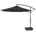 thumbnail image 1 of Parasol Déporté de 10 Pi pour Patio avec Base à Roulettes Remplissable, Protection UV UPF 50+, Rotation et Inclinaison à 360°, Comprend une Housse et des Sangles Coupe-Vent, Parasol Décentré Gris Foncé pour Jardin et Terrasse, 1 of 7