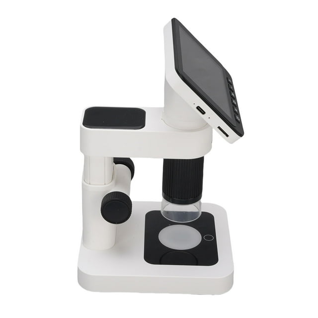 Portable HD Magnifier, Digital Microscope 7 Levels Brightness 12MP 1080P Resolution 5-32X Magnification for Watch Clock Repair Black,Grey