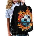 thumbnail image 3 of KUIFORTI Kids Soccer Backpack For School Boys Watercolor 17 Inch Kids Bookbag for High School Girls Comfortable Shoulder Bag with Adjustable Straps Big Capacity Schoolbag, 3 of 6