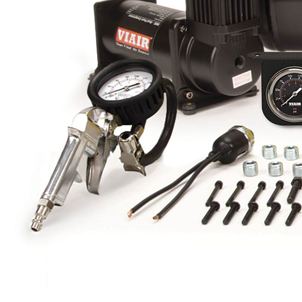 VIAIR 20014 Dual 380C 200 PSI OBA On Board Air Compressor System, Stealth Black