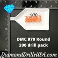 thumbnail image 2 of DMC 970 ROUND 5D Diamond Painting Drills Beads DMC 970 Light Pumpkin Orange, 2 of 3