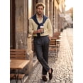 thumbnail image 5 of Long Sleeve Oxford Shirts for Mens Casual Button Down Dress Shirt Work Business Solid Shirts Khaki, 5 of 9