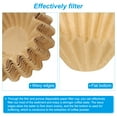 thumbnail image 4 of Uxcell 100Pcs 1-2 Cup Basket Coffee Filters Paper Filter Drip Coffee Makers Universal Disposable Brewing Light Brown 6.1*1.8", 4 of 6