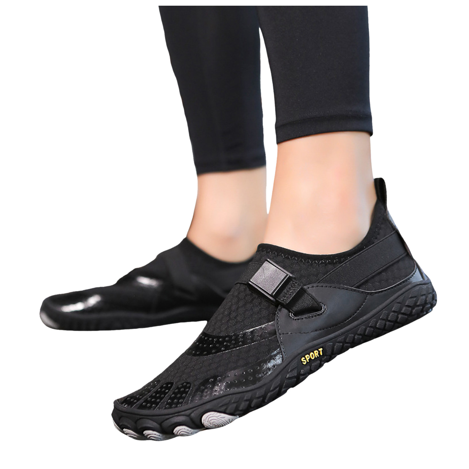 krdevn Barefoot Shoes Women/Men - Couple Sports Shoes Outdoor Wading Non Beach Shoes Diving Shoes Swimming Riding Fitness Five Fingers Shoes,River Trekking Shoes, Fishing Wader Boots