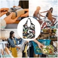 thumbnail image 5 of Retro Vintage Cassette Tape Reusable Grocery Bags Shopping Totes Foldable Washable Pouch Handbag Storage Bag, 5 of 7