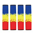 thumbnail image 5 of Chririnla Automotive Seat Belt Pads Soft Touch Polyester, Compatible with, Suitable for SUV, Romanian flag print, 5 of 7