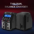 thumbnail image 3 of SKYRC T100 Cargador de doble equilibrio 5A 100W AC100-240V XT60 Cargador de doble canal para 2-4S Li Tomshoo Cargador de equilibrio, 3 of 7