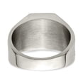 thumbnail image 5 of Primal Steel Stainless Steel Black Enamel Signet Ring, 5 of 11