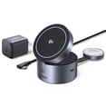 thumbnail image 1 of Cargador Inalámbrico Rápido UGREEN MagFlow Negro Plegable para iPhone y AirPods, 1 of 8