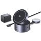 thumbnail image 1 of Cargador Inalámbrico Rápido UGREEN MagFlow Negro Plegable para iPhone y AirPods, 1 of 8