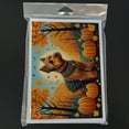 thumbnail image 3 of Welsh Terrier Fall Greeting Cards and Envelopes Pack of 8 7 in x 5 in, 3 of 3