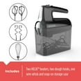 thumbnail image 2 of BLACK+DECKER Refurbished 5-Speed Corded Hand Mixer, Black, 2 of 5
