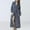 Gray, variant on Elvqul White Robes Long Length Waffle Knited Sleepwear Soft Plain Womens Unisex Robe