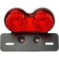 thumbnail image 1 of 40W 40 LED Motorcycle Tail Light Brake Lights Turn Signal License Plate Lamp Bracket, 1 of 3