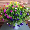 thumbnail image 4 of POINTERTECK 6Pcs Artificial Flower Vivid Non-fading Plastic Multipurpose Fake Flower Grass for Home White One Size, 4 of 13