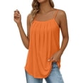 thumbnail image 2 of Pxiakgy Tank Top for Women Loose Fit Pleated Square Neck Sleeveless Shirt Curved Flowy Vest Basic Cotton Tee Summer Blouse Sleeveless Shirt Going Out Tops Cute 2025 Clothes, 2 of 7