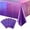 Purple, variant on Hot Pink Iridescence Plastic Tablecloth Shiny Foil Metallic Laser Rainbow Rectangle Table Cover for Birthday Wedding Party Decor