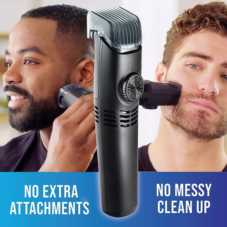 Jeg vil have Mangler selvmord Vacutrim Deluxe Titanium Blade Cordless Hair Trimmer with LED Battery  Display As Seen on TV Professional Vacuum Powerful Suction Rechargeable  Shaver for Men Beard Mustache Sideburn Body - Walmart.com