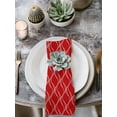 thumbnail image 2 of Red White Stripes Cloth Napkins Set of 8 Reusable Dinner Napkins, Simple Geometric Modern Monochrome Cocktail Napkin Washable Table Napkins for Wedding/Holiday Party/Baby Shower 20"x20", 2 of 7