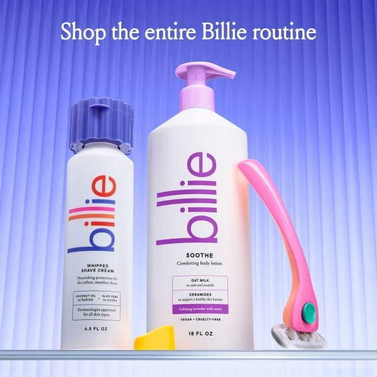 Billie Soothe Comforting Women's Body Lotion, Lavender Milk