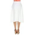 thumbnail image 2 of White Mark Women's Flared Midi Skirt, 2 of 3