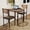 Brown, variant on Home Dining Table Set for 2, Dining Table and Chairs Set of 2, 3 Piece Dining Table Set with Spiral Table Legs for Small Spaces, Kitchen, Apartment