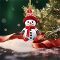 thumbnail image 4 of SUNSIOM Car Rearview Mirror Charms Cute Santa Snowman Hanging Decorations Small Christmas Tree Ornaments, 4 of 5