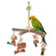 thumbnail image 1 of Perchas para Aves Rotativas de Bargains Únicos, Percha de Madera Natural con Juguete para Masticar, Juguetes para Aves Pequeñas y Medianas, Color Madera Natural Grande, 1 Set, 1 of 7