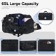 thumbnail image 4 of Bolsa de viaje Fmeida 65 L con compartimento para zapatos, repelente al agua, 4 of 9