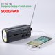 thumbnail image 3 of Ndcxsfigh Radio Emergencia Con Manivela Solar Linterna Lectura AM/FM SOS (gris), 3 of 9